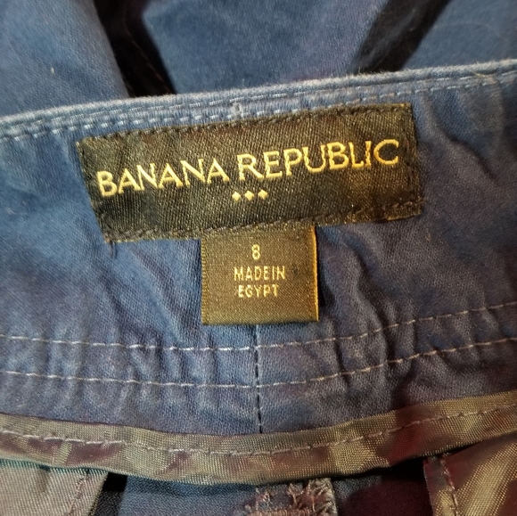 Banana Republic Blue Cuffed Shorts - Picture 7 of 8